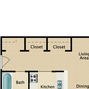 Cascade 1 Bedroom Apartment for Rent at Carlyle Court Orlando Cascade 1 Bedroom Apartment for Rent at Carlyle Court Orlando